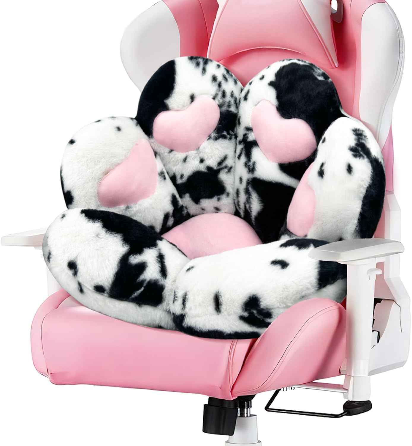 Cat Paw Cushion Comfy Kawaii Chair Plush Cushions Shape Lazy Pillow for Gamer Chair 28"X 24" Cozy Floor Cute Seat Kawaii for Girl Worker Gift, Dining Room Bedroom Decorate White