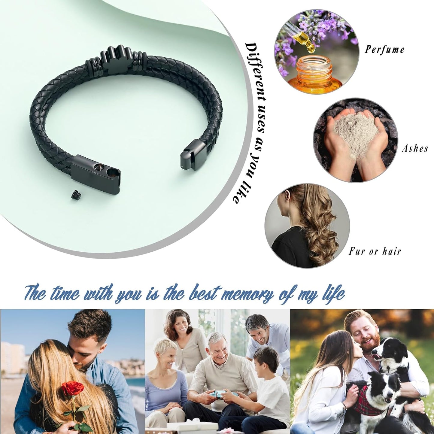 Paw Print Urn Bracelet