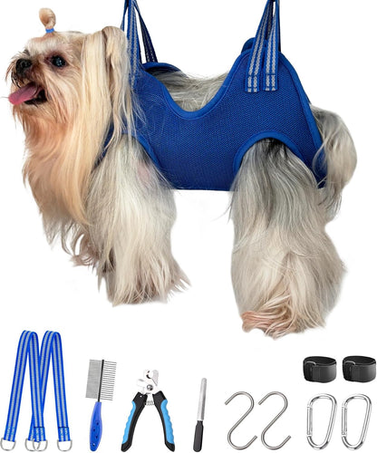Breathable Pet Grooming Hammock Harness