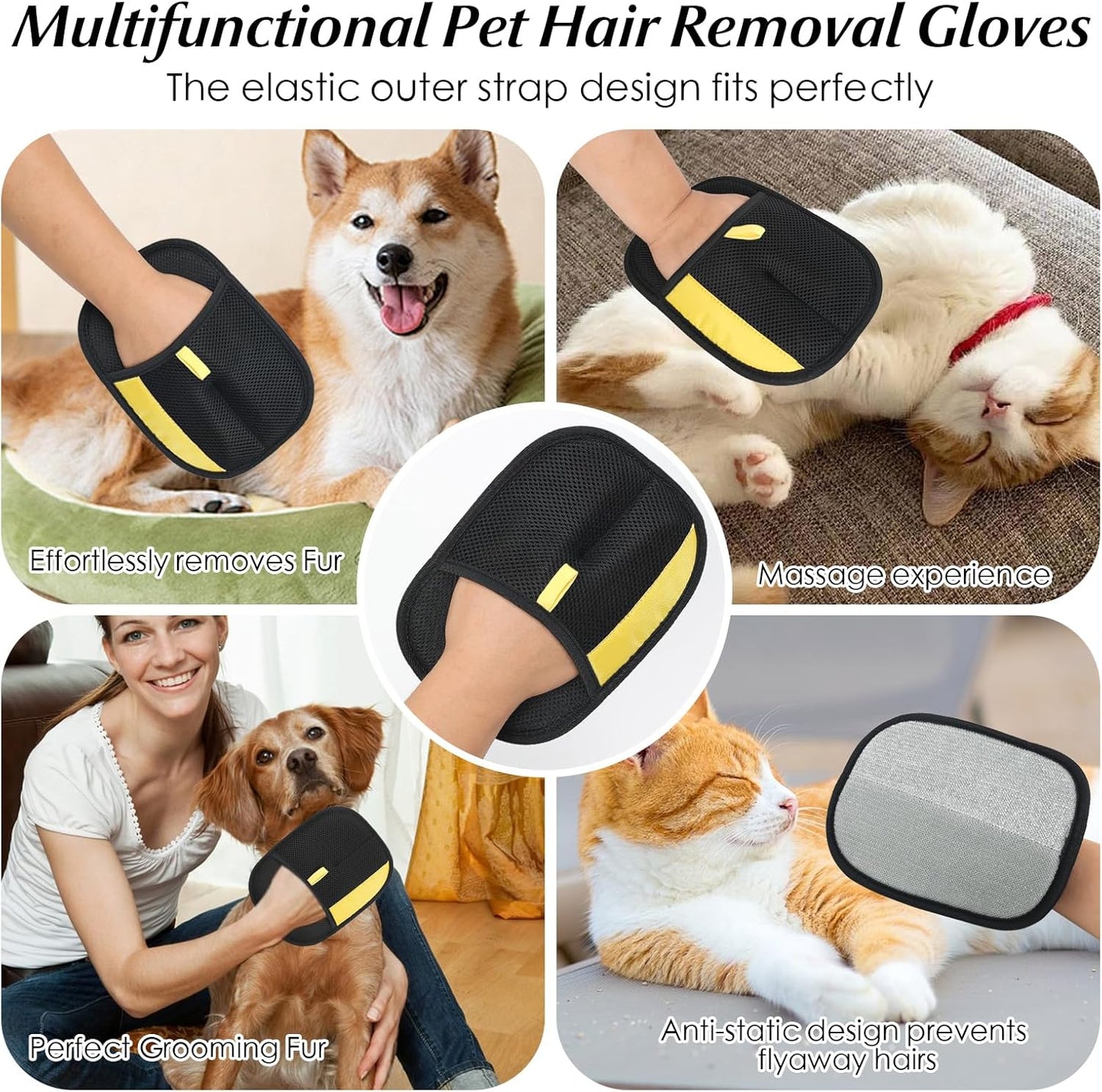 Electrostatic Grooming Mitt for Pets