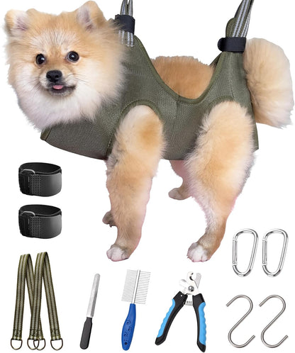 Breathable Pet Grooming Hammock Harness