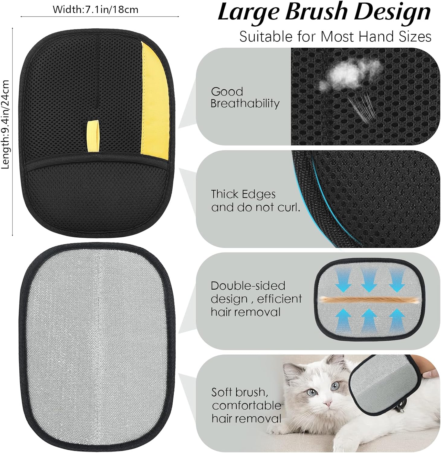 Electrostatic Grooming Mitt for Pets