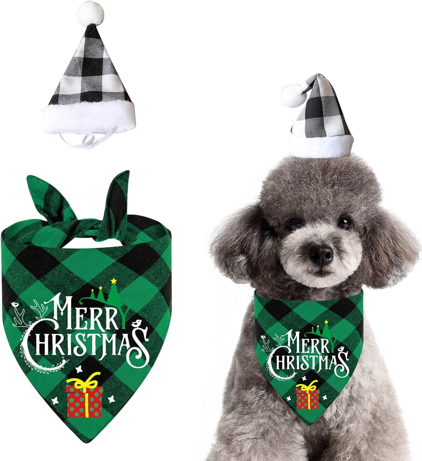 Holiday-Themed Dog & Cat Bandana Scarf