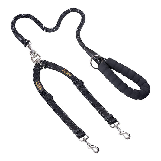 Dual Pet Leash with Comfort Grip