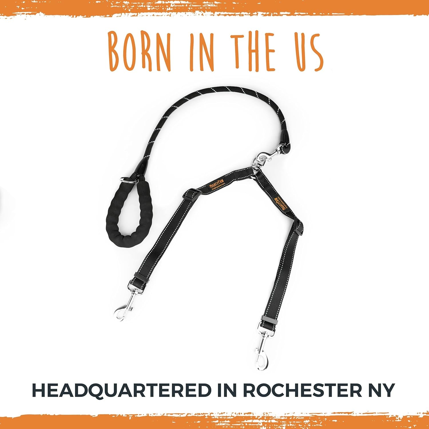 Dual Pet Leash with Comfort Grip