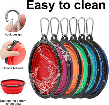 Portable Collapsible Pet Bowl Set